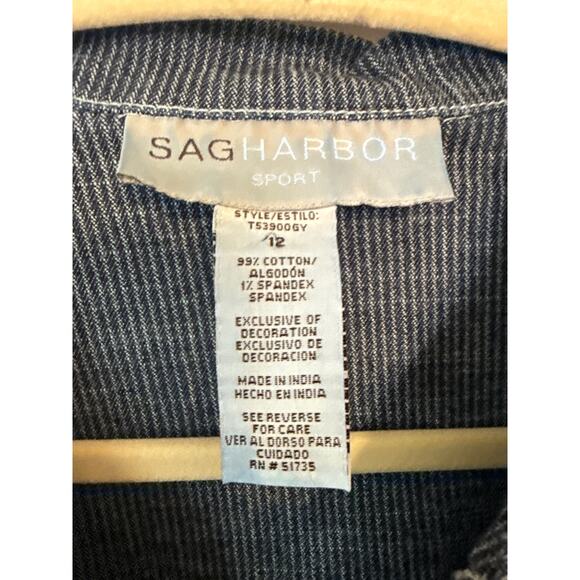 Sag Harbor Denim Embroidered Jacket Sz12 - Picture 5 of 6